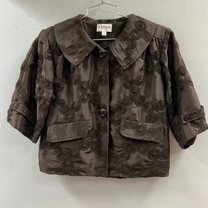 J’Envie 2 Button Closure Cropped Jacket Size 2